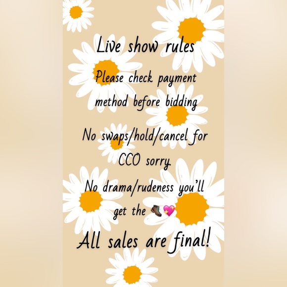 💖LIVE SHOW RULES💖 - Picture 1 of 1
